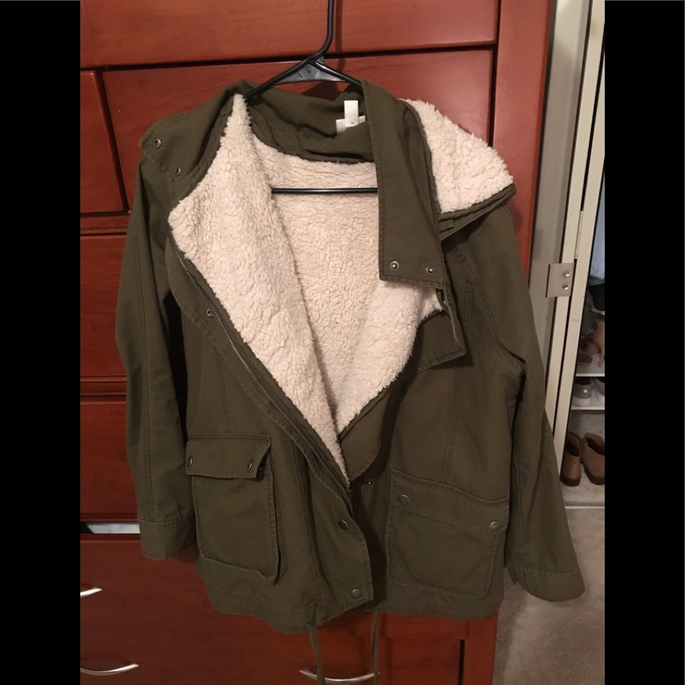 Fur lined jacket